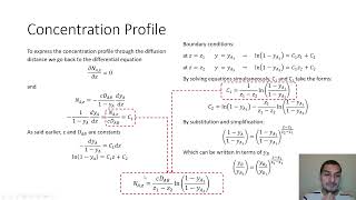 Mass transfer in English  31  steady state unidirectional molecular diffusion [upl. by Odnala]