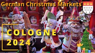 ❄️🎄Cologne Christmas Markets 2024  in Germany🎄❄️ [upl. by Kerwon]