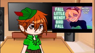 Peter Pan  Wendy and her siblings react to tinkerbell villain song gacha club [upl. by Trenton]