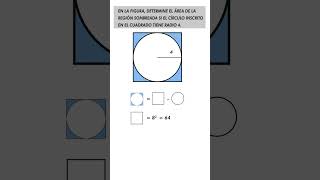 ¿Cuál es el área de esta figura sombreada matemáticas geometria area [upl. by Ruffina]