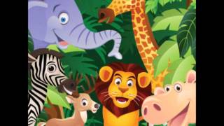 SONIDOS DE LA JUNGLA PARA NIÑOS  PARTE 1  MÚSICA Y ANIMALES 🦁🐘🐒 [upl. by Esalb400]