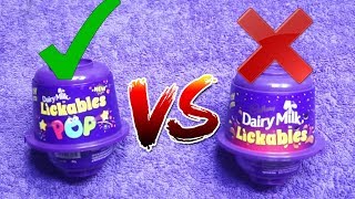 New Dairy Milk Lickables POP Vs Cadbury Dairy Milk Lickables Free Toys [upl. by Repooc]