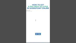 How to get a file path to a file in SharePoint Online [upl. by Nuris40]