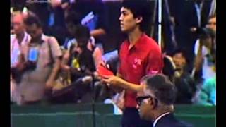 1987 WTTC Men Final Jiang Jialiang vs JanOve Waldner [upl. by Ilyse268]