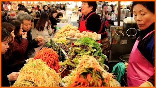 광장시장 비빔밥 맛집 가보세  Korean vegetable bibimbap  korean street food [upl. by Nyra856]