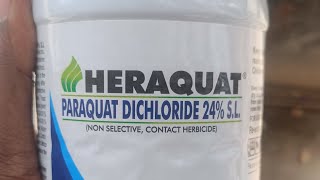 PARAQUAT DICHLORIDE 24 SL  HERBICIDE  HERAQUAT  HERANBA  NON SELECTIVE CONTACT HERBICIDE [upl. by Llekram]