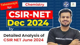 csir net december 2024 preparation strategy based of analysis of csir net june 2024 chemistry exam [upl. by Maziar]