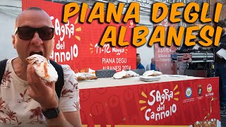 PIANA DEGLI ALBANESI Ci abbuffiamo di cannoli  Viaggio in Sicilia [upl. by Baumbaugh]