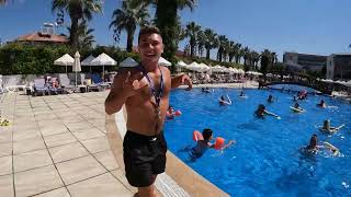 PALM WINGS BEACH RESORT POOL SIDE KUSADASI 3 9 2022 [upl. by Kylie]