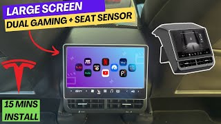 Tesla Model 3Y Screen Upgrade Entertainment amp Climate Control Carplay Games Disney [upl. by Akcirderf]