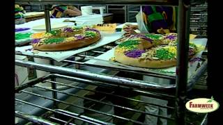 Farmweek Flashback  Pauls Pastry Shop King Cakes [upl. by Ahsratan]