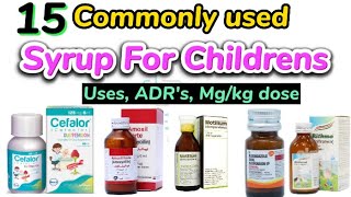 Syrups used for children part 2 Syp for babies most commonly used syrup nursing [upl. by Eelrak61]