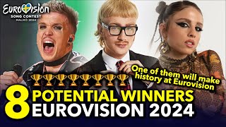 Eurovision ESC 2024  8 Potential Winners With Comments Pros amp Cons [upl. by Onofredo]