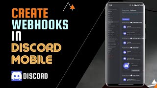 How to Create Webhook in Discord Mobile  GAKventure [upl. by Oinoitna797]