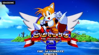 Sonic 2 The Alternate Sprites V2  Tails  ✪ Sonic Hack Longplay [upl. by Nahtnoj]