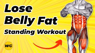 10 MIN Standing Abs Workout For Men Lose Belly Fat And Get 6 Pack At Home [upl. by Magnolia902]