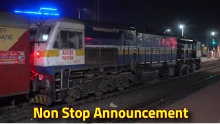 Darmavaram Express Announcement Tenali Railway Station  INDIAN RAILWAYS [upl. by Zoa]