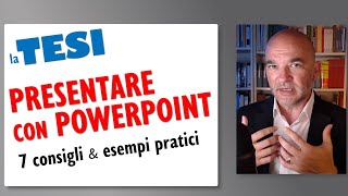 PRESENTARE la propria Tesi con POWERPOINT 7 consigli amp esempi💡 [upl. by Albrecht452]