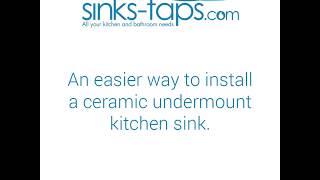 An easier way to install a ceramic undermount kitchen sink [upl. by Acinelav]