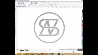 AS logo Design in Corel Draw Corel Draw Tutorial logo logodesgin coreldraw [upl. by Paul275]