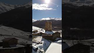 Lamaria monastery in Ushguli Svaneti Georgia 🇬🇪 georgia travel architecture svaneti [upl. by Potter]