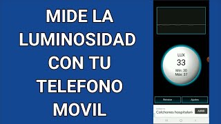 Medición de iluminación con un luxometro y una app [upl. by Seilenna]