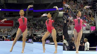 Sunisa Lee Slow Motion Floor Exercise FX 2024 Xfinity Championships Senior Women Session 2 Day 2 [upl. by Ikey579]