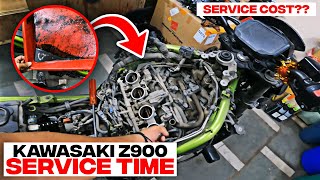 Finally Apni Z900 ki Service Karwali  Kawasaki Z900 4th Service Cost  2 Year ownership Review🤑🤑 [upl. by Aihtnis]