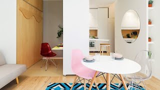 NEVER TOO SMALL Flexible Milanese Micro Apartment  30sqm340sqft [upl. by Indys]