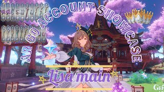 AR60 Account Showcase  ₊˚⊹ Lisa Main ₊˚⊹  Genshin Impact [upl. by Eilram]