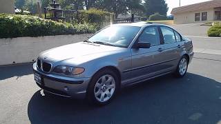 2004 BMW 325i 4 door sedan overview and walk around [upl. by Enirtak]