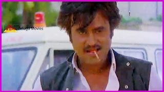 Rajinikanth Ultimate Action Scene  In Nene Rajinikanth Telugu Movie [upl. by Hebel]