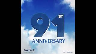 EGYPTAIR is offering a 25 discount Celebrating our 91st anniversary [upl. by Mirth]