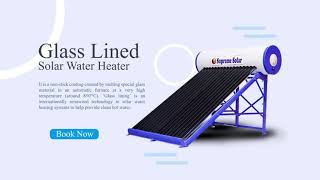 Solar Water Heater  supreme solar water heater [upl. by Arahc]