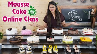 Mousse Cake Eggless Online Class To Join Call 91 8551 8551 03  91 8551 8551 04 by Om Sai Cooking [upl. by Adnuhsat]