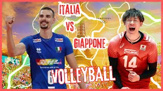 Italia vs Giappone  Volleyball ➤ Olympic Games  PARIS 2024 [upl. by Ekud224]