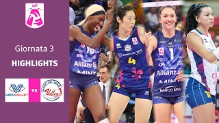 Milano  Scandicci  Highlights  3 Giornata Campionato 2324  Lega Volley Femminile [upl. by Dylane]