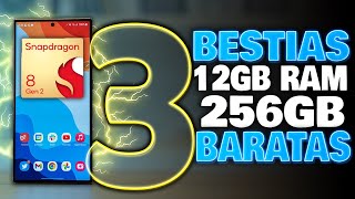 3 TELÉFONOS ALTA GAMA con 12GB RAM REALES Y 256GB ¡LOS MAS BARATOS EN 2024 🏆 [upl. by Syned282]