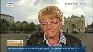 Gabriele Zimmer zu Griechenland im Tagesgespräch am 22062015 [upl. by Zeuqcaj908]