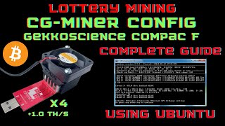 Mining with Compac F  CGMINER and CKPOOL Configuration  FULL GUIDE with EXPLANATION and OVERCLOCK [upl. by Roee]