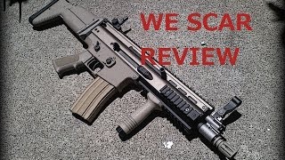 AIRSOFT REVIEW  WE SCAR L OPEN BOLT GBB [upl. by Cindra]