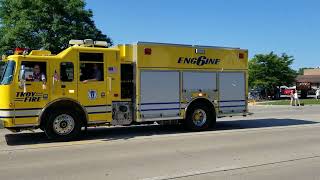 2023 Clawson 4th of July Parade Fire Apparatus Display [upl. by Aiselad]