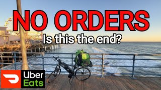 Uber eats bike delivery No orders at all for both Ubereats and Doordash part 12 [upl. by Hollister]