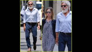 Harrison Ford amp Calista Flockhart Take Romantic Stroll Through Barcelona [upl. by Anaderol]