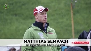 Sempach Matthias am Emmentalischen Schwingfest in Trueb 2013 [upl. by Gnaht]