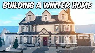 BUILDING A WINTER HOME IN BLOXBURG [upl. by Darlene]