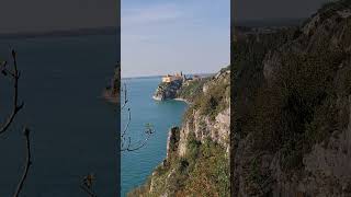 The old DUINO CASTLE 🏰 OVERLOOKING THE ADRIATIC SEA ITALY 🇮🇹 ITALIA 🇮🇹 SHORTS ITALY CASTLE [upl. by Gibson98]