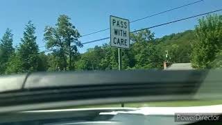 WV US 522 South from Berkeley Springs to Cacapon State Park mountains and powerlines [upl. by Gowrie]