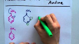 Resonance Structures of Aniline [upl. by Gazzo]