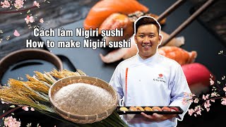 Cách làm Nigiri Sushi  Eddie Cương Nguyễn 1 [upl. by Cullie202]